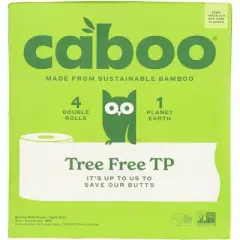 Caboo 300 Sheet Bamboo Bath Tissue - Case of 10/4 pack