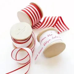 3ct Fabric Ribbon Set Red/White - Sugar Paper&trade; + Target