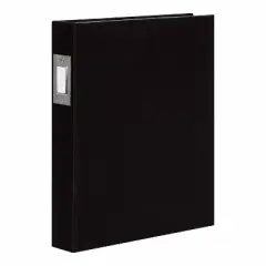 9.45" x 11.75" Cydney Fabric Photo Albums Black - Kate & Laurel All Things Decor