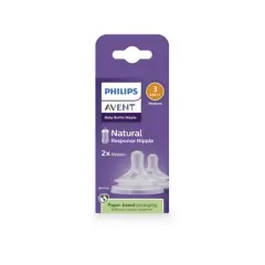 Philips Avent Natural Response Nipples - Medium Flow - Flow 3 - 2pk