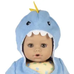 Adora Baby Bath Toy Dino, 13 inch Bath Time Doll with QuickDri Body