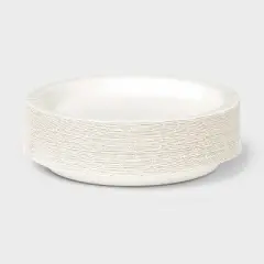 White Disposable Paper Plates 8.5" - 50ct - Dealworthy&trade;