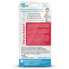 Safe Home Lead in Drinking Water DIY Test Kit: EPA Standards Household Water Test, No Warranty