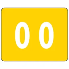 Smead DCCRN Color-Coded Numeric Label