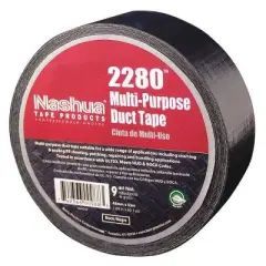 Nashua  Duct Tape,Black,1 7/8 in x 60 yd,9 mil 2280