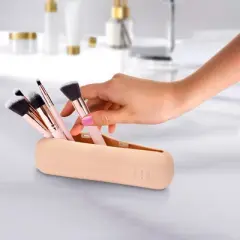 Sorbus Travel Cosmetic Makeup Brush Holder - Portable & Waterproof Silicone Organizer