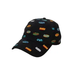 Seinfeld Multi Logo Adult Black Baseball Cap