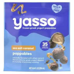 Yasso Frozen Greek Yogurt - Sea Salt Caramel Poppables - 6.84 fl oz