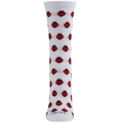 Memoi Ladybug Bamboo Blend Crew Sock