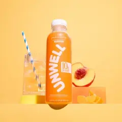 Unwell Hydration Protein Drink with Electrolytes and 10g Whey Protein Isolate Peach Tangerine - 16.9 fl oz