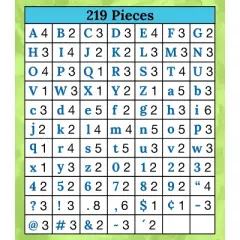 Carson Dellosa Education 4in Rainbow Stripe Combo Pack Bulletin Board Letters (219 pieces)