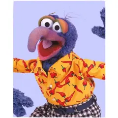 Men's The Muppets Gonzo Chili Peppers  T-Shirt - White - 2X Big Tall