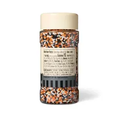 Halloween Orange White & Black Nonpareil Sprinkles - 3.7oz - Favorite Day&trade;