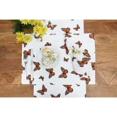 C&F Home Monarch Butterfly Placemat, Set of 6, 14" x 20"
