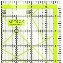 Arteza Quilter Ruler, Acrylic, 6"x6"