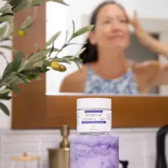 Skintensive Vitamin C + AHA Morning Ritual Cream Unscented Facial Moisturizer Cream 1.6 oz. Jar SK-0008 1 Ct