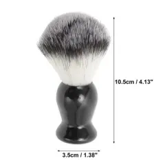 Unique Bargains Portable Shaving Brush 4.13"x1.38" Black 1 Pc