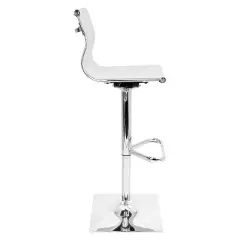 Adjustable 25"-32" Barstool White - LumiSource