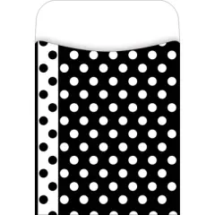 3pk 30ea Black and White Designs Peel & Stick Library Pockets - Barker Creek: Teaching Aid, All Ages, 90 Pieces