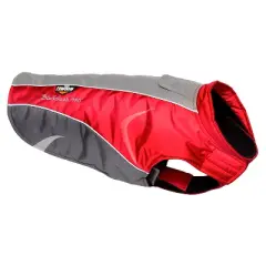 Dog Helios Altitude-Mountaineer Wrap-Velcro Protective Waterproof Dog and Cat Coat with Blackshark Technology - Red & Gray