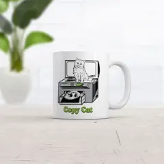 Crazy Dog Copy Cat Mug Funny Sarcastic Kitten Graphic Office Humor Coffee Cup-11oz