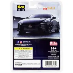 Nissan GT-R50 by Italdesign Black with Dark Gray Wheels Limited Edition to 3600 pieces 1/64 Diecast Model Car by Era Car