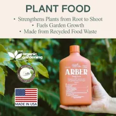 Arber Organic Plant Food Indoor & Outdoor 3-2-1 Fertilizer Concentrate, 16oz