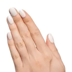 Olive & June Press-On Fake Nails - XS Round - White Chrome - 42ct