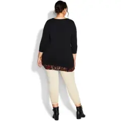 Women's Plus Size Alex Print Tunic - spice | AVENUE