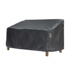 Summerset Shield Gold 2-Layer Polyester Fabric Outdoor Loveseat Cover - Charcoal Grey