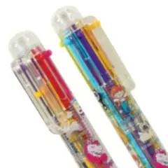 Adorkable Scented Pens (2 Pack) - 6 Colors & Scents, Retractable, Fun Designs (5.5 Inch)