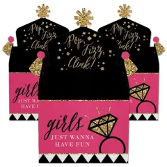 Big Dot of Happiness Girls Night Out - Treat Box Party Favors - Bachelorette Party Goodie Gable Boxes - Set of 12