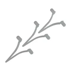 Pool Central Quick Snap Butterfly Clips for Swimming Pool Pole Attachments 3pc 2" - White