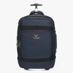 Hynes Eagle 42L Rolling Backpack Travel Carry On 2-Wheels Suitcase