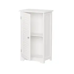 Freestanding Bathroom Linen Cabinet White - Hastings Home