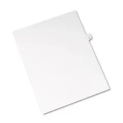 Avery-Style Legal Exhibit Side Tab Divider Title: 9 Letter White 25/Pack 11919