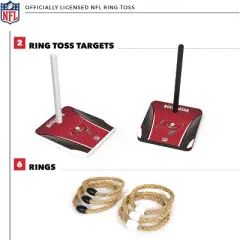 NFL Tampa Bay Buccaneers Solid Wood Quoits Toss Game