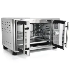 MegaChef 25L Digital Electric French Door Multi-Function Counter Top Oven with Rotisserie Set