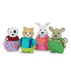 Li'l Woodzeez Miniature Animal Figurines Friendz Club Backyard Set
