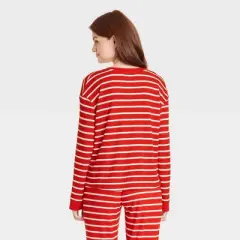 Women's Striped Matching Family Thermal Pajama Top - Wondershop&trade; Red