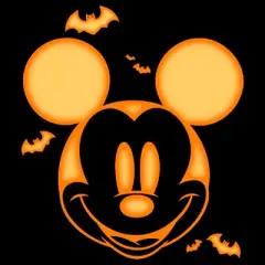 Boy's Husky Mickey & Friends Pumpkin Halloween Face