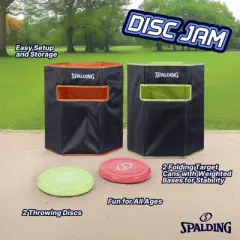 Spalding Disc Jam Outdoor Game Set - Portable Fun for All Ages