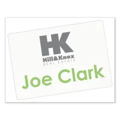 Avery Printable Adhesive Name Badges, 3.38 x 2.33, White, 100/Pack