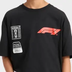 Boys' Formula One Short Sleeve Graphic T-Shirt - Black