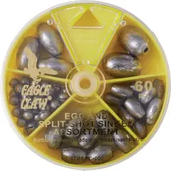 Eagle Claw Egg and Split-Shot Sinkers Dial Pack