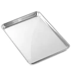GRIDMANN Commercial Grade Aluminium Cookie Sheet Baking Tray - 6 Pans
