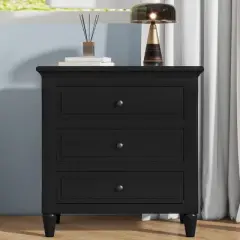 KTMBDW Night Stand, Large Nightstand with Drawers - Boho Bedside Table Narrow Side Table for Bedroom, Small Space