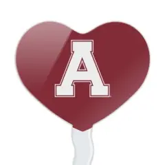 NCAA Alma College Primary Logo Heart Love Cupcake Picks Toppers Decoration Set of 6