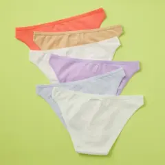 Pima Cotton Super Soft Bikini Underwear 6PK for Girls by Yellowberry