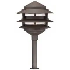 John Timberland Pagoda 12-Piece Complete Outdoor LED Landscape Lighting Set